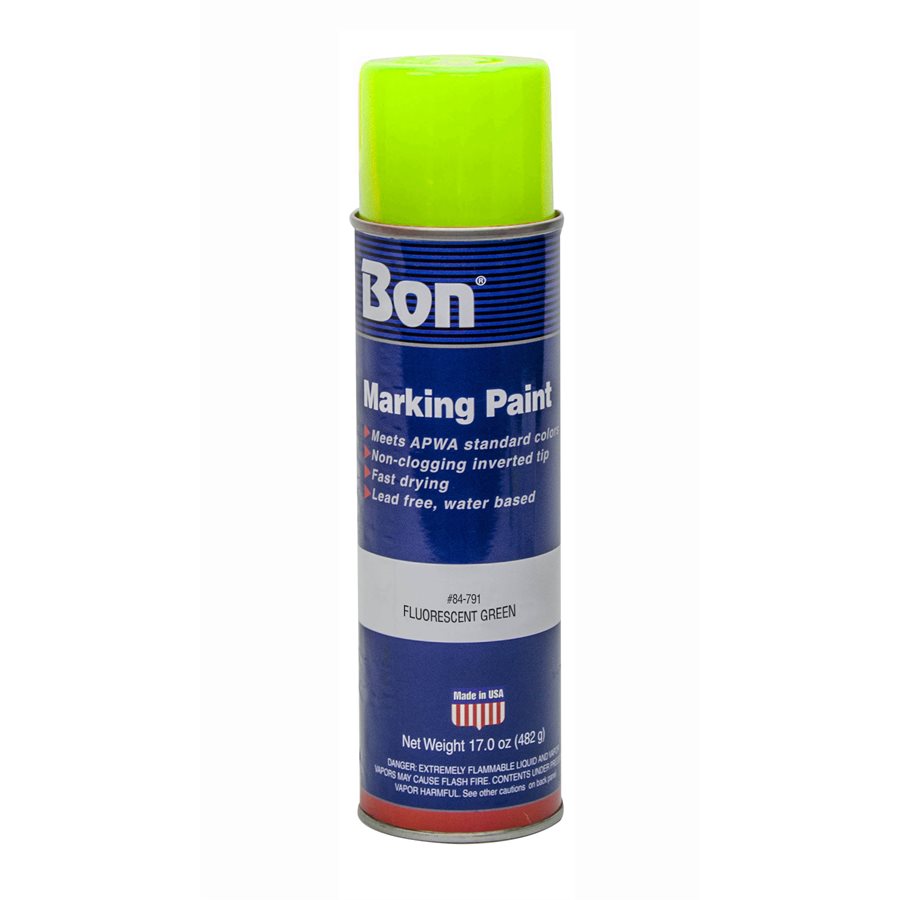 Bon 84-791 Marking Paint Fluorescent Green 20 Oz 12 Pack