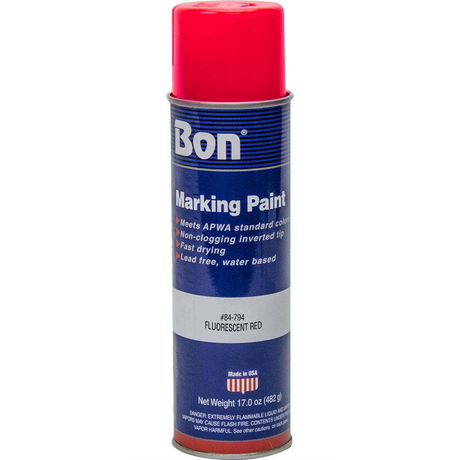 Bon 84-794 Marking Paint Fluorescent Red 20 oz (12/PKG)