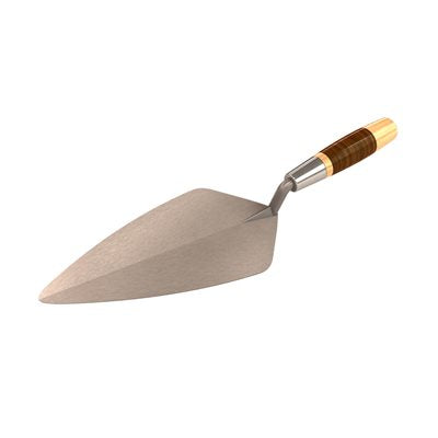 Bon Pro Plus 72-225 Narrow London Pro Carbon Steel Brick Trowel 9 1/2 With Leather Handle