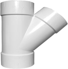 Charlotte Pipe PVC006001200 Wye Pvc Dwv 3 45 Deg. Schedule 40