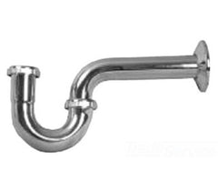 Dearborn 700-1 1-1/4 in. Brass P-Trap Chrome-Plated without Cleanout