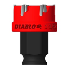 Diablo DHS1125CF Steel Demon 1-1/8 in. Carbide Teeth Hole Cutter Snap-Lock Plus Mandrel System