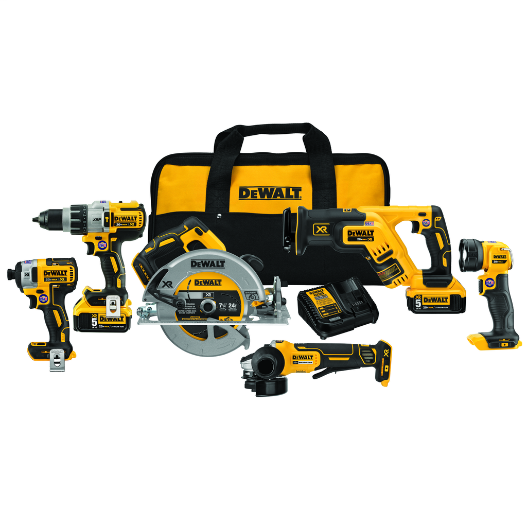 DeWalt DCK695P2 20V Max XR Li-ion 6-Tool Combo Kit