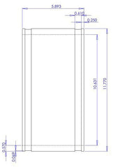 Fernco 1056-1010 10 x 10 Flexible Coupling For Cast Iron And Plastic Pipes