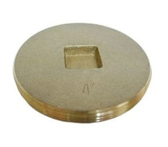 Gene Rich 1693W 6 in. Cast Brass Cleanout Countersunk Plug