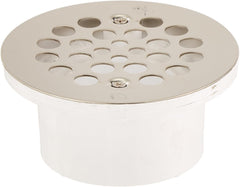 Jones Stephens D54001 Multi Purpose PVC Drain 2 Inch x 3 Inch with Stainless Steel Strainer