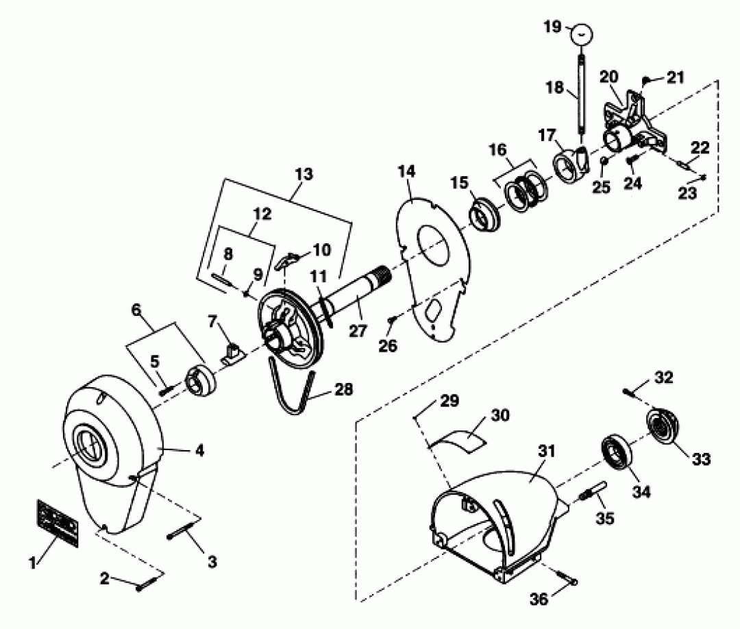 Ridgid 23677 Bearing Assembly Thrust For K-75/1500/1500G Drain Cleaning Machine