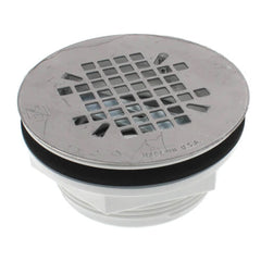 Sioux Chief 828-2 PVC No-Caulk Stainless Steel Shower Drain Strainer No Size