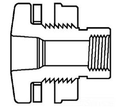 Spears 8171-007 PVC Bulkhead Tank Fitting 3/4 Inch Gray