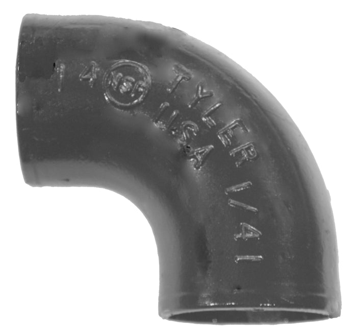 Tyler Pipe 006893 DWV Pipe Bend No-Hub Cast Iron 6 in