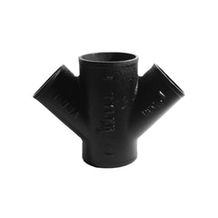 Tyler Pipe 008538 Double Wye 2 in Nominal No-Hub End Style Cast Iron