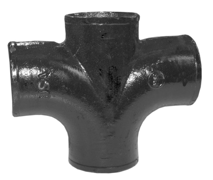 Tyler Pipe 009078 Sanitary Cross 2 Inch No-Hub Cast Iron