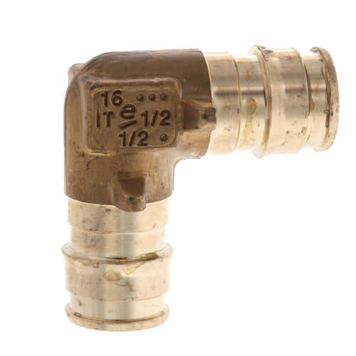 Uponor LF4710500 1/2 x 1/2 ProPEX Lead-Free Brass 90 Degree Elbow