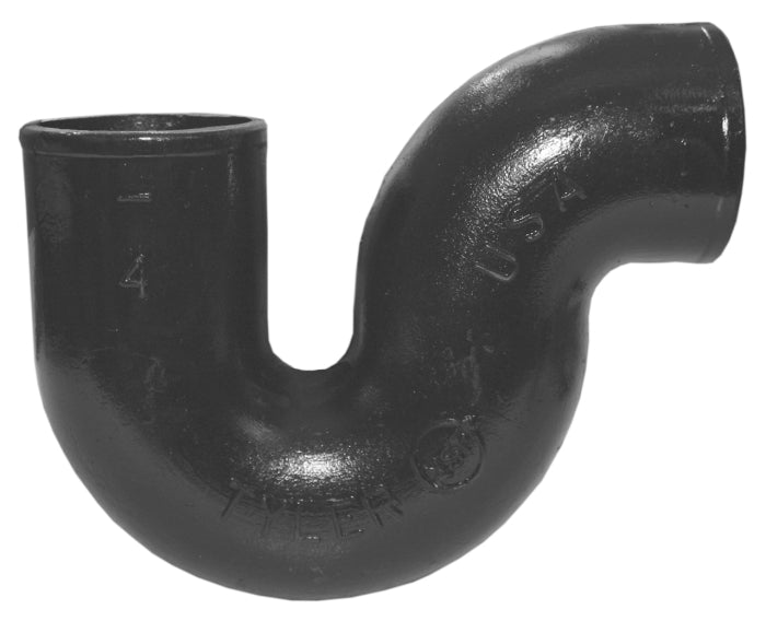 Tyler Pipe 010135 P-Trap, 3 in, No-Hub End Style, Cast Iron