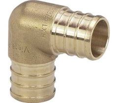 Viega 46933 PEX Crimp Brass 90 Degree Elbow 1/2 x 1/2 Inch