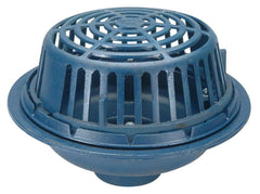 Zurn Z100-6NH 6 in. Cast Iron Roof Drain with Poly-Dome