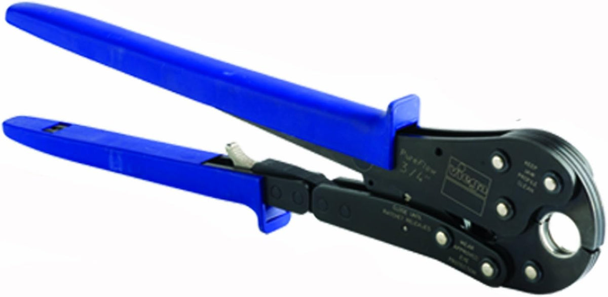 Viega 50040 PureFlow 3/4-Inch PEX Press Tool with Blue Handle