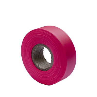 Bon 14-738 Flagging Tape Fluorescent Pink 150 Feet x 1 3/16 Inches 12 Pack