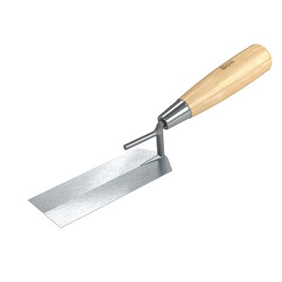 Bon 14-456 Carbon Steel Bucket Margin Trowel 5 x 2 Wood Handle