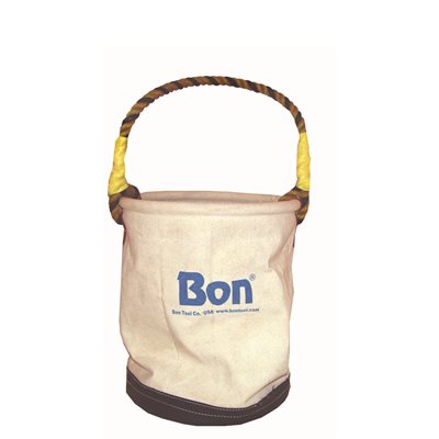 Bon 41-102 Canvas Tool Bucket with Leather Bottom