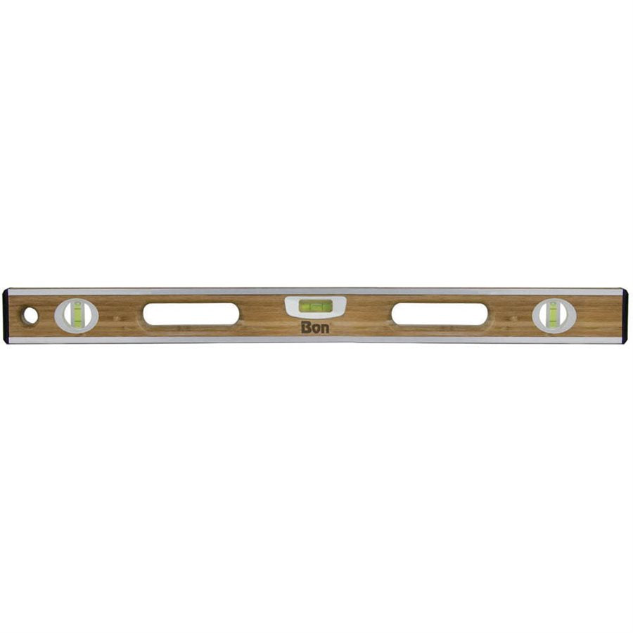 Bon 34-216 Bamboo Wood Level 24 Inches Aluminum Bound