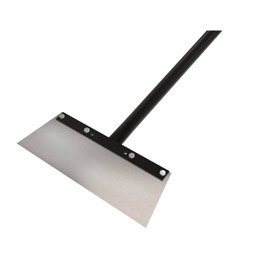 Bon 85-223 Macho Floor Scraper - 14 Inch Angle Cut Blade - 60 Inch Steel Handle