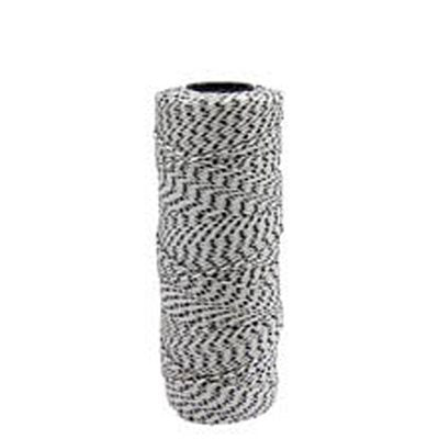 Bon Pro Plus 11-285 Bonded Braided Nylon Flecked Line 500 Feet White/Black Flecks