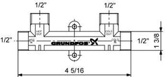 Grundfos 595926 Comfort Valve 1/2 Inch For Circulator Pump