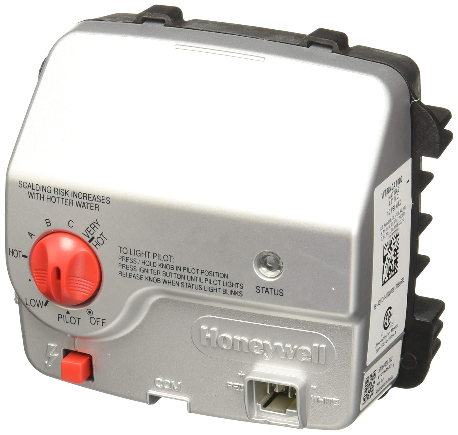 RESIDEO Honeywell WT8840A1000 Gas Valve White HVAC Controls