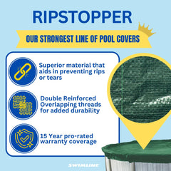 Swimline RIG33 RipStopper Winter Pool Cover 33 FT Round