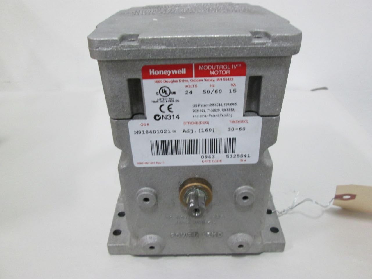 Honeywell M9184D1021 Electric Actuator 150lb-in Remote Mount 24Vac