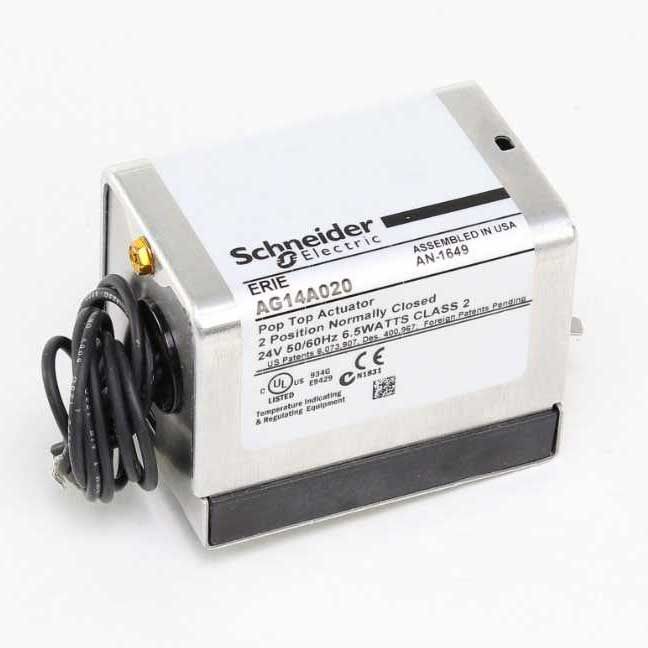 Schneider Electric AG14A020 High Temp Normally Closed Actuator 24V Two-Position