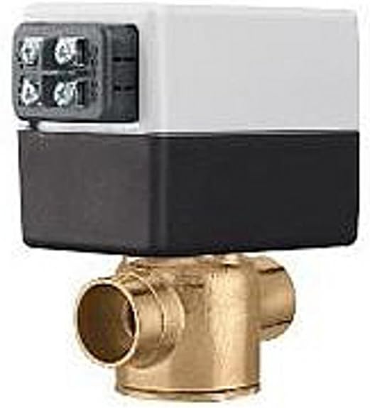 Caleffi Z55 24V NC 2-Way 3/4 Inch Sweat 7.5 Cv Zone Valve with Terminal Block and AUX Switch