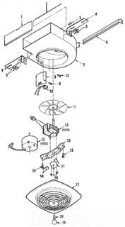 Broan S99080355 Motor 120V