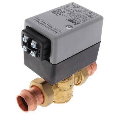 Caleffi Z56P 24V NC 2 Way Zone Valve 1 Union Press Connections 7.5cv Terminal Block & Aux. Switch