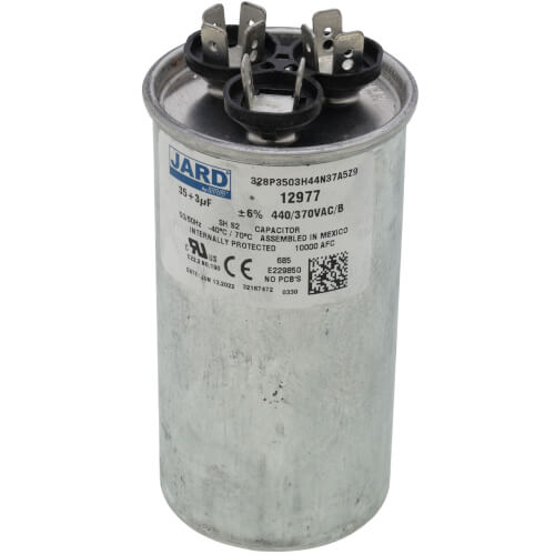 Heil Quaker 1172094 3+35 MFD Dual Round Run Capacitor 440V