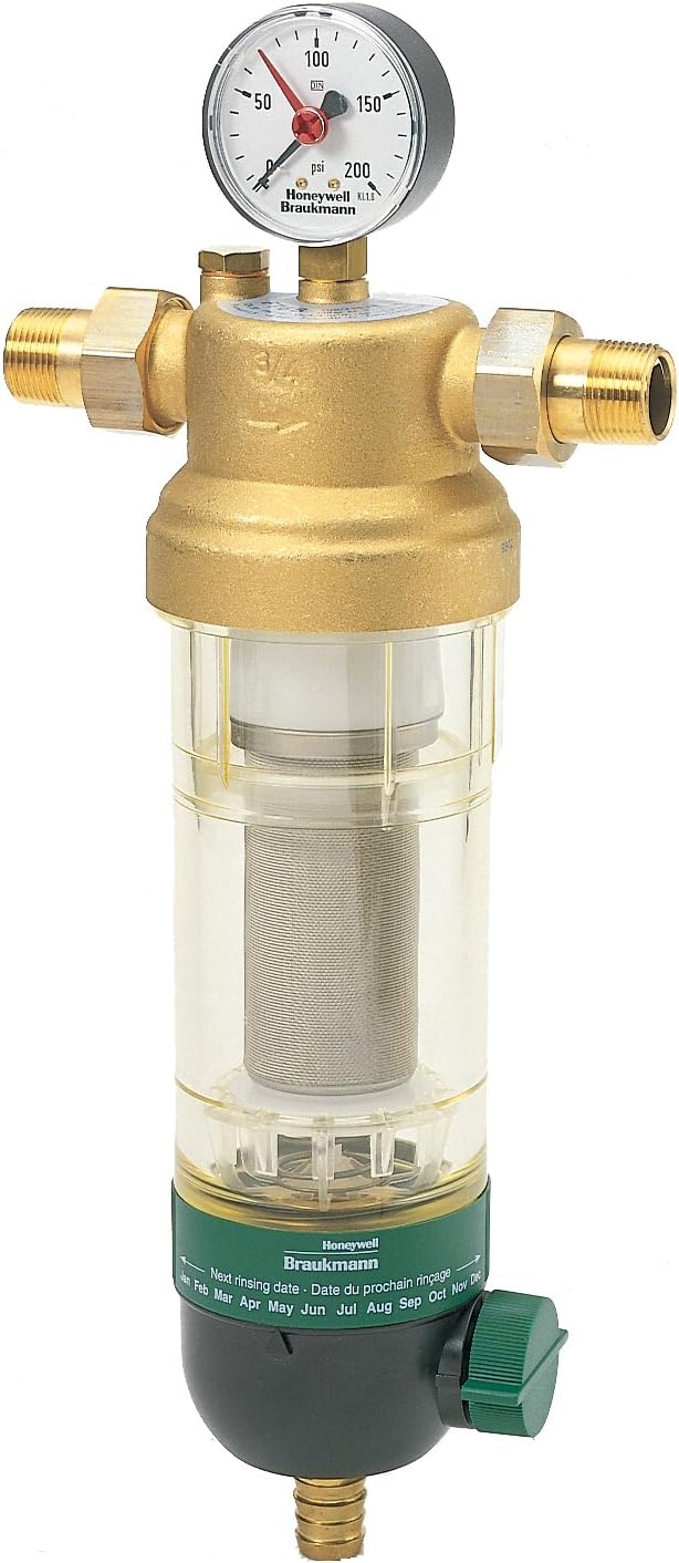 Honeywell F76S1015 Water Filter 3/4 Inch Sweat & Threaded Unions