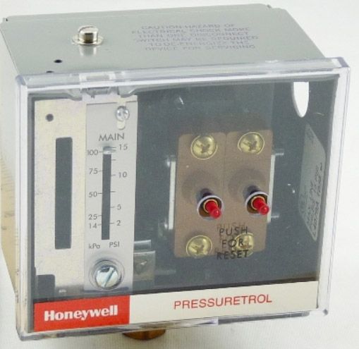 Honeywell L4079A1035 Pressuretrol Limit Controller Manual Reset 2-15 psi