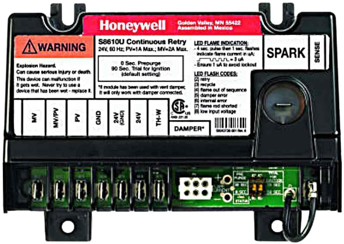 Honeywell S8610U3009 Universal Intermittent Pilot Control Module 24VAC