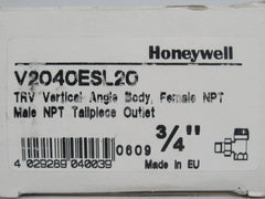 Honeywell V2040ESL20 TRV Valve Body 3/4 Vert Angle Replacement V100E1063