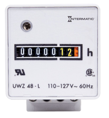 Intermatic UWZ48-120U AC Hour Meter 120V Surface Mount Screw Terminals