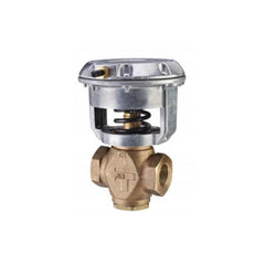 Johnson Controls VG7551NT+3003B Series VG7000 Brass Trim Globe Valve with Pneumatic Actuator (3-6 psig Spring Range)