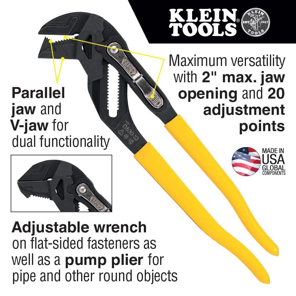 Klein Tools D53010 Plier Wrench 10 Inch