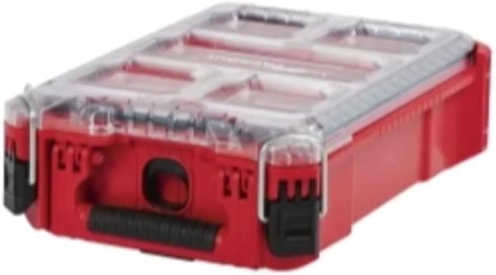 Milwaukee 48-22-8435 Packout Compact Impact-Resistant Tool Organizer 75 lb Polymer Red