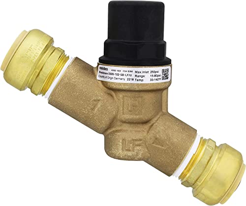 Resideo DS05-102-SB-LF Water Pressure Regulator Valve 1 Inch DN25 Push Connect