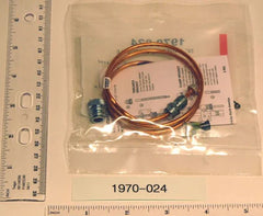 Robertshaw 1970-024 Thermocouple 24 Inch 20-30 mV Copper Nickel Alloy