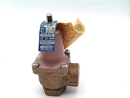 Watts 174A-1 Relief Valve 1 Inch Pressure Water 30-150 PSI