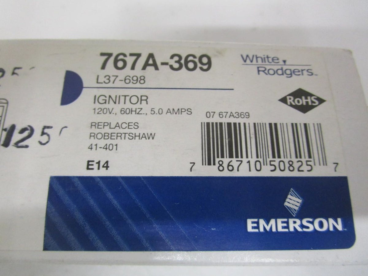 White-Rodgers 767A-369 Hot Surface Ignitor 120V Silicone Carbide 5-1/2 in Lead