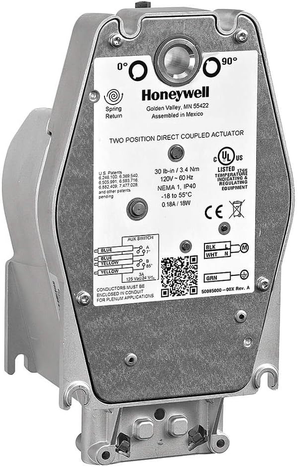 Honeywell MS4104F1010 Two Position Actuator 120V 30 lb-in