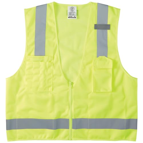 Klein Tools 60268 Safety Vest Mesh High-Visibility Reflective XL